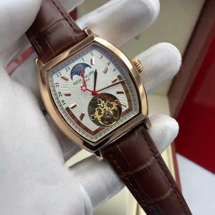Patek Philippe Geneve Quality Leather Watch