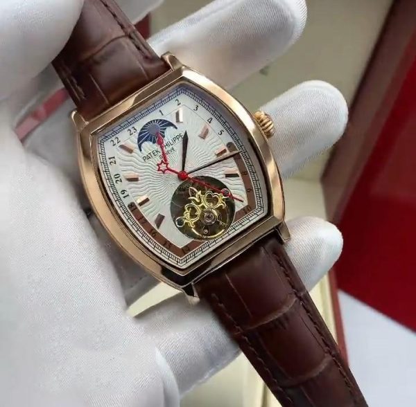 patek philippe leather watch